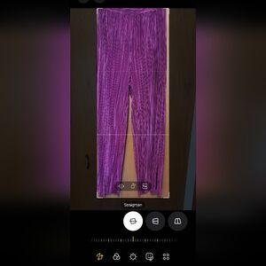 Hunter & Brown Ribbed Straight Leg Pants *Size Large* Deep Pink Elegant Design